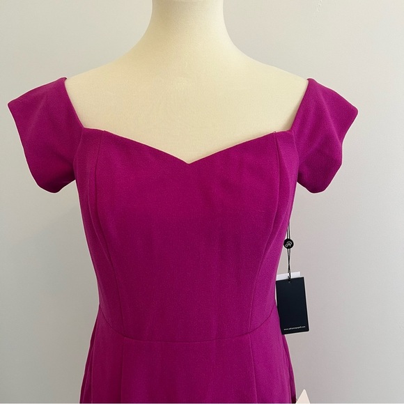 Adrianna Papell Pink Midi Dress Size 8 - Picture 2 of 12
